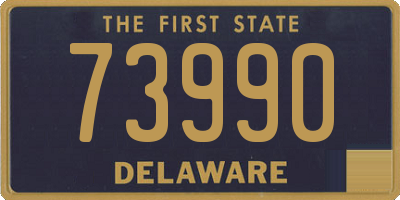 DE license plate 73990