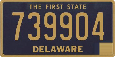 DE license plate 739904