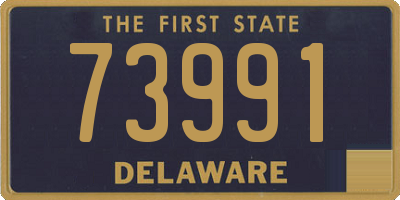 DE license plate 73991