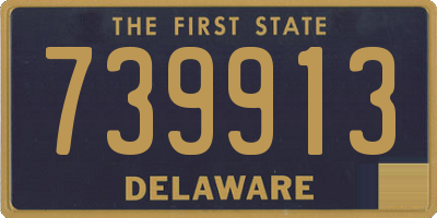 DE license plate 739913