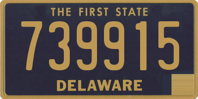 DE license plate 739915