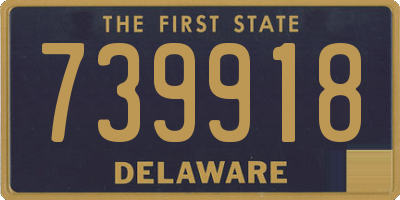 DE license plate 739918