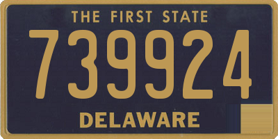 DE license plate 739924