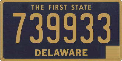 DE license plate 739933
