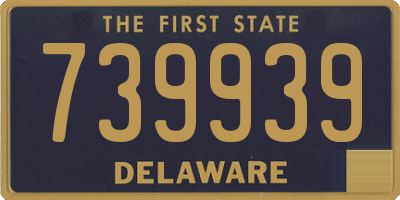 DE license plate 739939