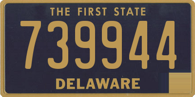 DE license plate 739944