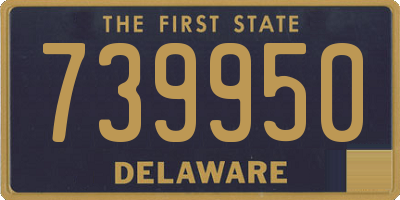 DE license plate 739950
