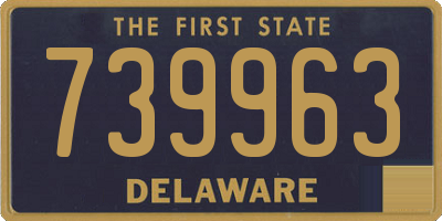 DE license plate 739963