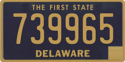 DE license plate 739965