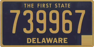DE license plate 739967