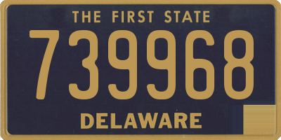 DE license plate 739968