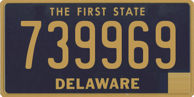 DE license plate 739969