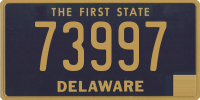 DE license plate 73997
