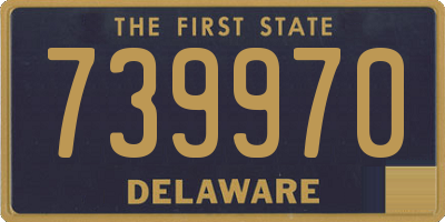 DE license plate 739970
