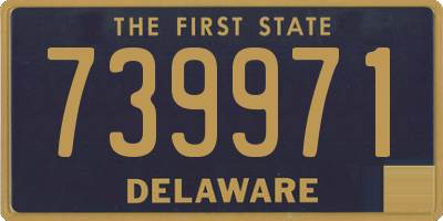 DE license plate 739971