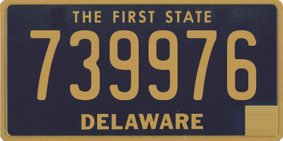 DE license plate 739976