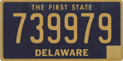 DE license plate 739979