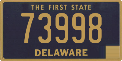 DE license plate 73998