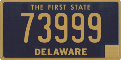 DE license plate 73999