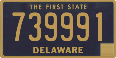 DE license plate 739991
