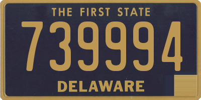 DE license plate 739994