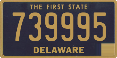 DE license plate 739995