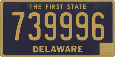 DE license plate 739996
