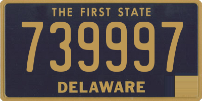 DE license plate 739997