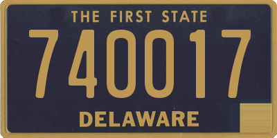 DE license plate 740017