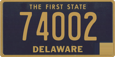 DE license plate 74002
