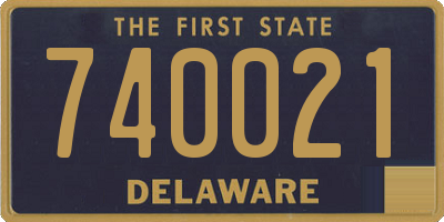 DE license plate 740021