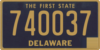 DE license plate 740037