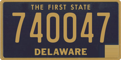 DE license plate 740047