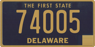 DE license plate 74005