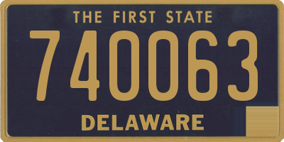 DE license plate 740063