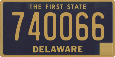 DE license plate 740066
