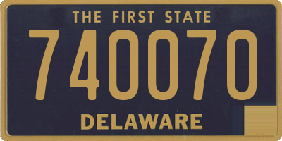 DE license plate 740070