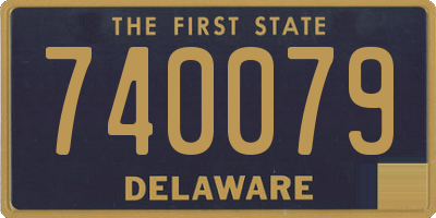 DE license plate 740079