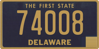 DE license plate 74008