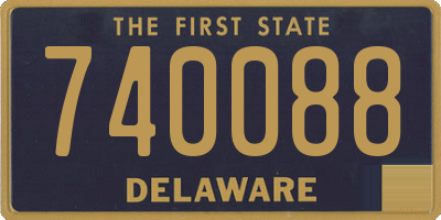 DE license plate 740088