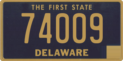 DE license plate 74009