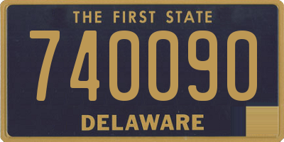 DE license plate 740090