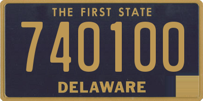 DE license plate 740100