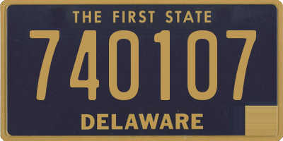 DE license plate 740107