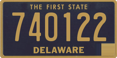 DE license plate 740122