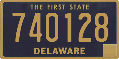 DE license plate 740128