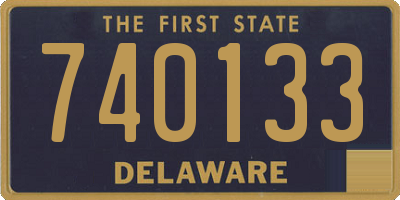 DE license plate 740133