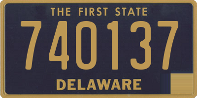 DE license plate 740137