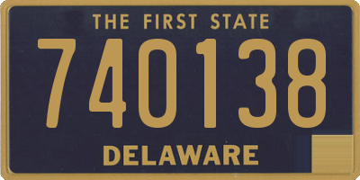 DE license plate 740138