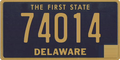 DE license plate 74014